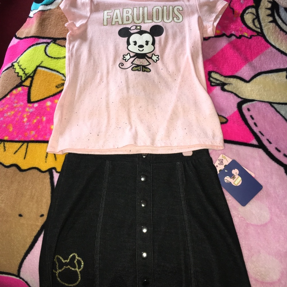 Disney skirt set. NWT